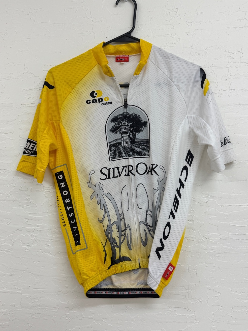 Skin Yellow & White Silver Oak Cycling Jersey